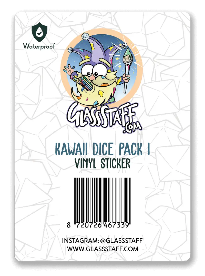 Sticker: Kawaii Dice - Pack 1 - Image 2