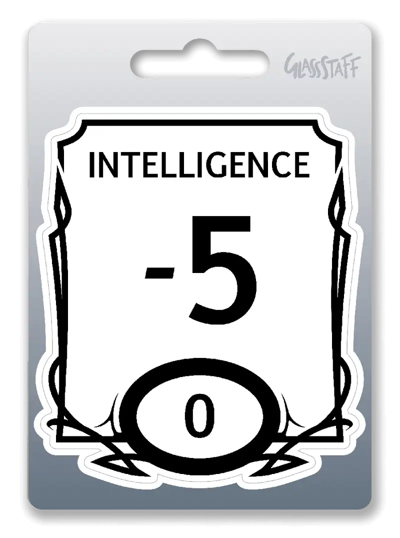 Sticker: Stat Block - Intelligence