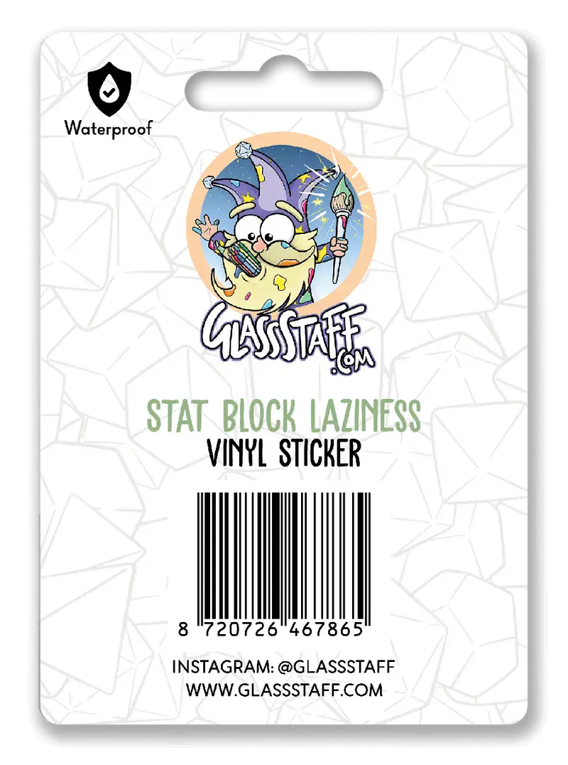 Sticker: Stat Block - Laziness - Image 2
