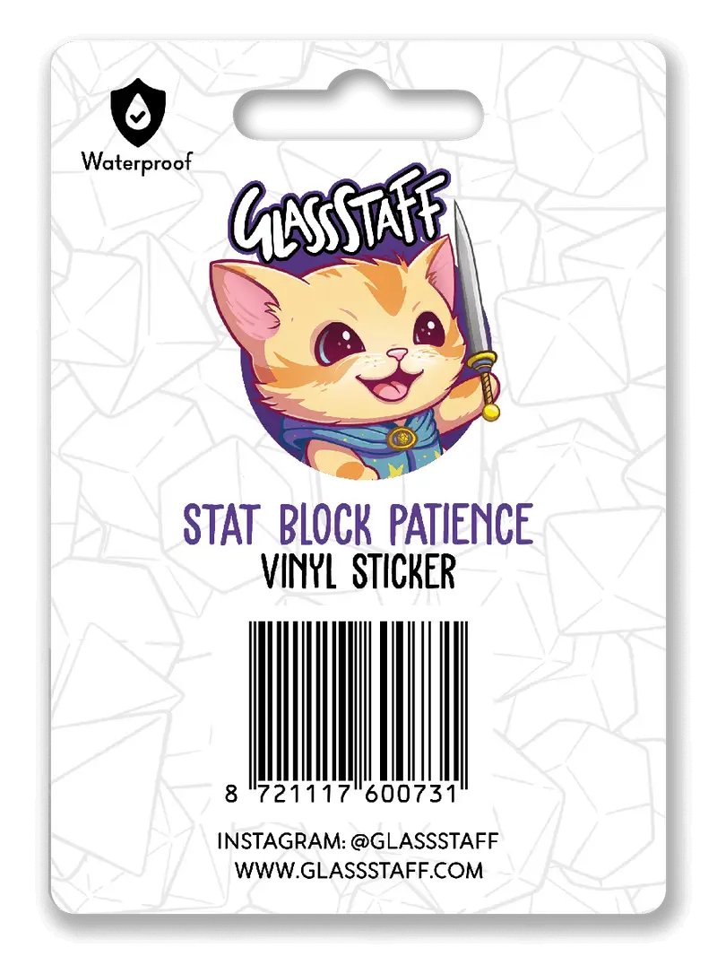 Sticker: Stat Block - Patience - Image 2