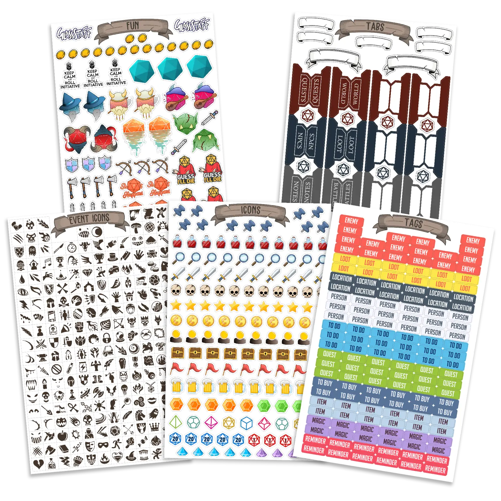 Sticker: TTRPG Notebook Minis