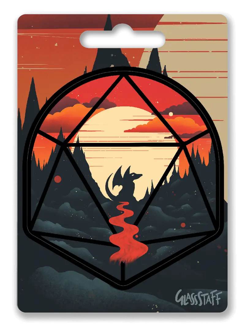 Sticker: Young Dragon d20