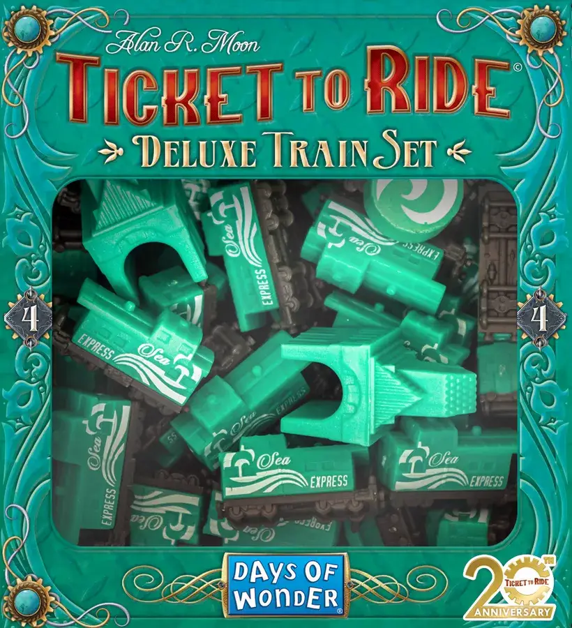 Ticket to Ride: Deluxe Train Set - Green Caboose - 20th Anniversary