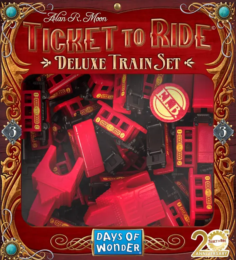Ticket to Ride: Deluxe Train Set - Red Passenger Car - 20th Anniversary