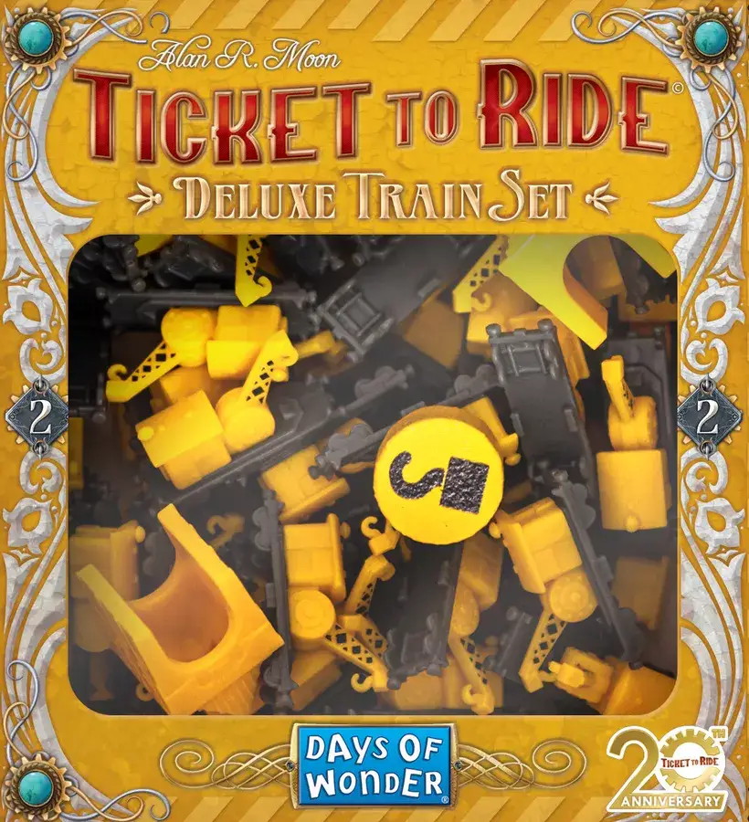 Ticket to Ride: Deluxe Train Set - Yellow Crane Train - 20th Anniversary