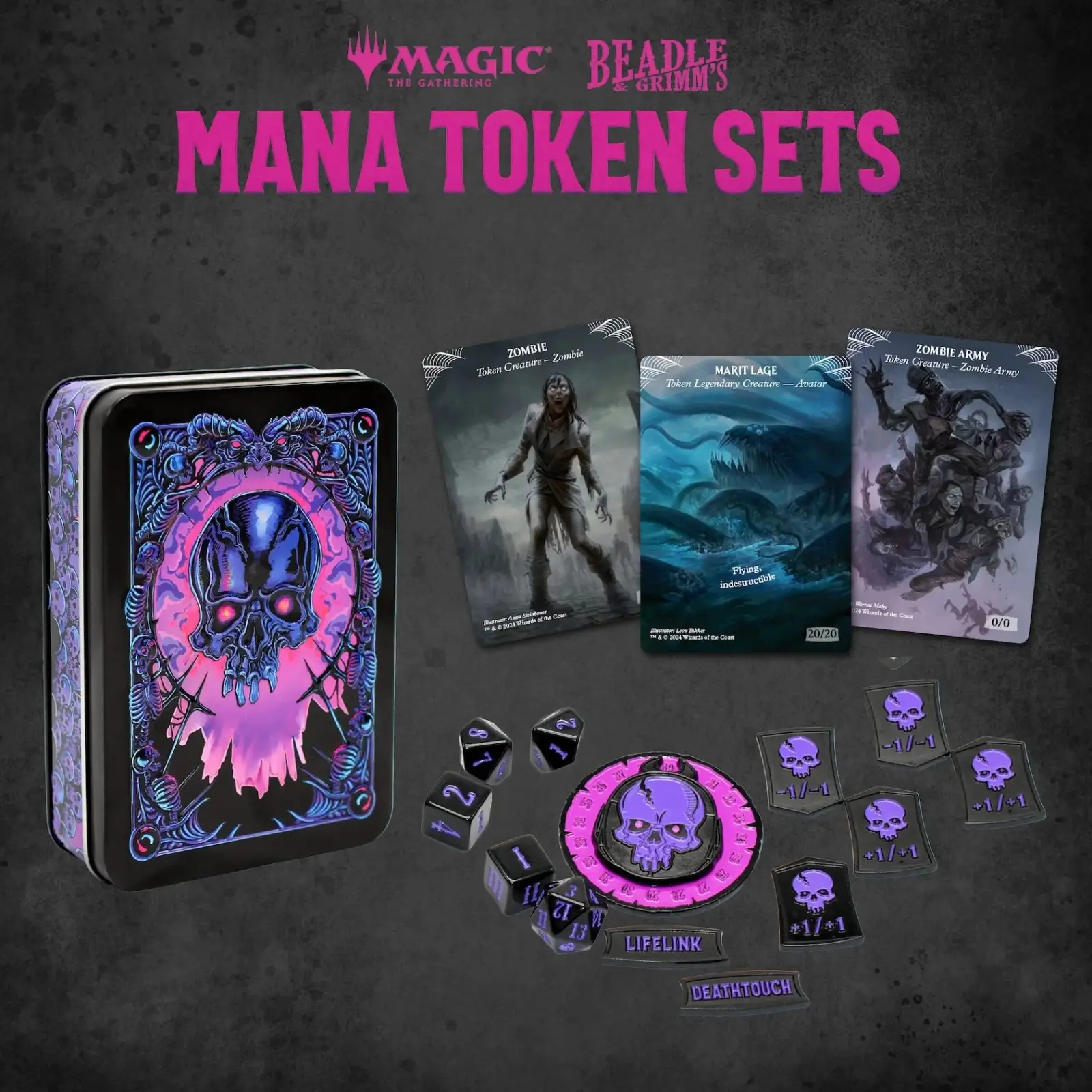Token Set: Magic the Gathering - Mana - Black