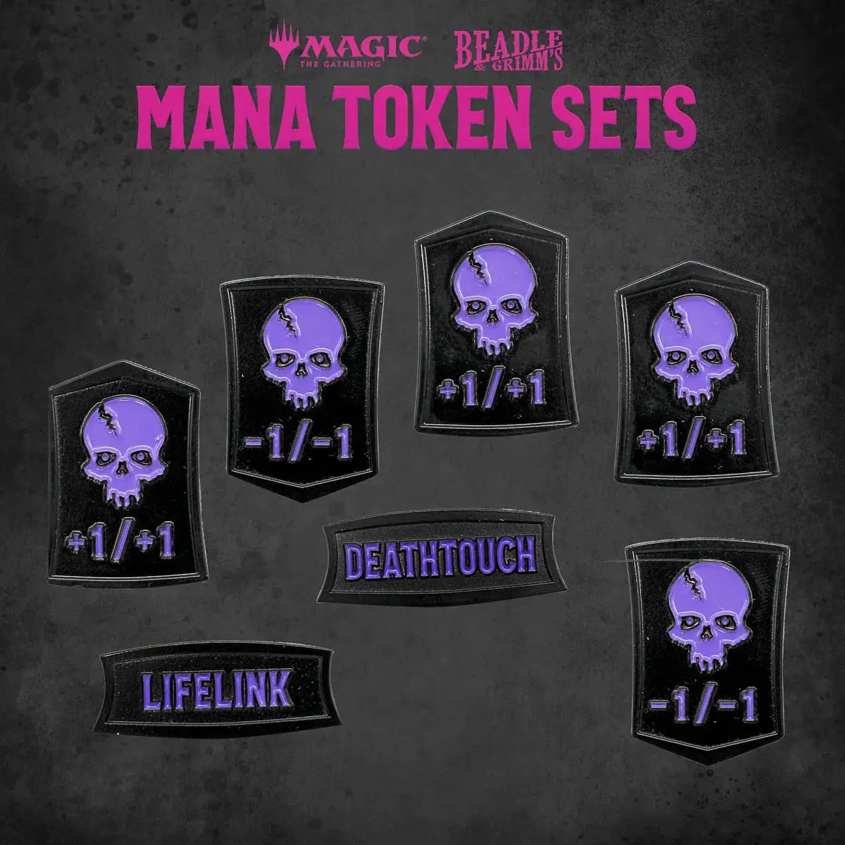Token Set: Magic the Gathering - Mana - Black - Image 3