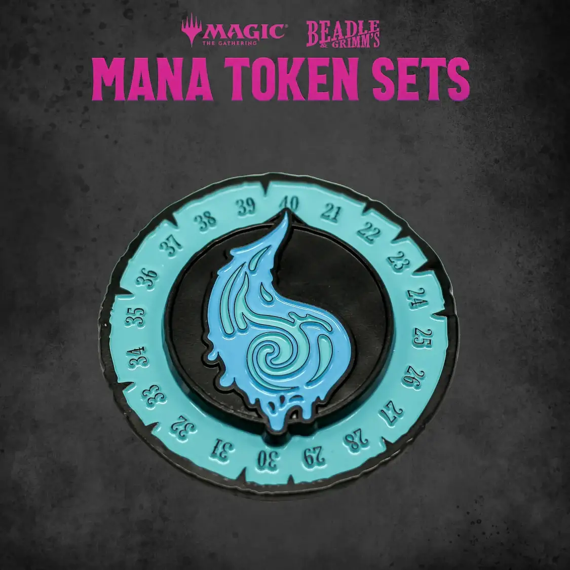 Token Set: Magic the Gathering - Mana - Blue - Image 2