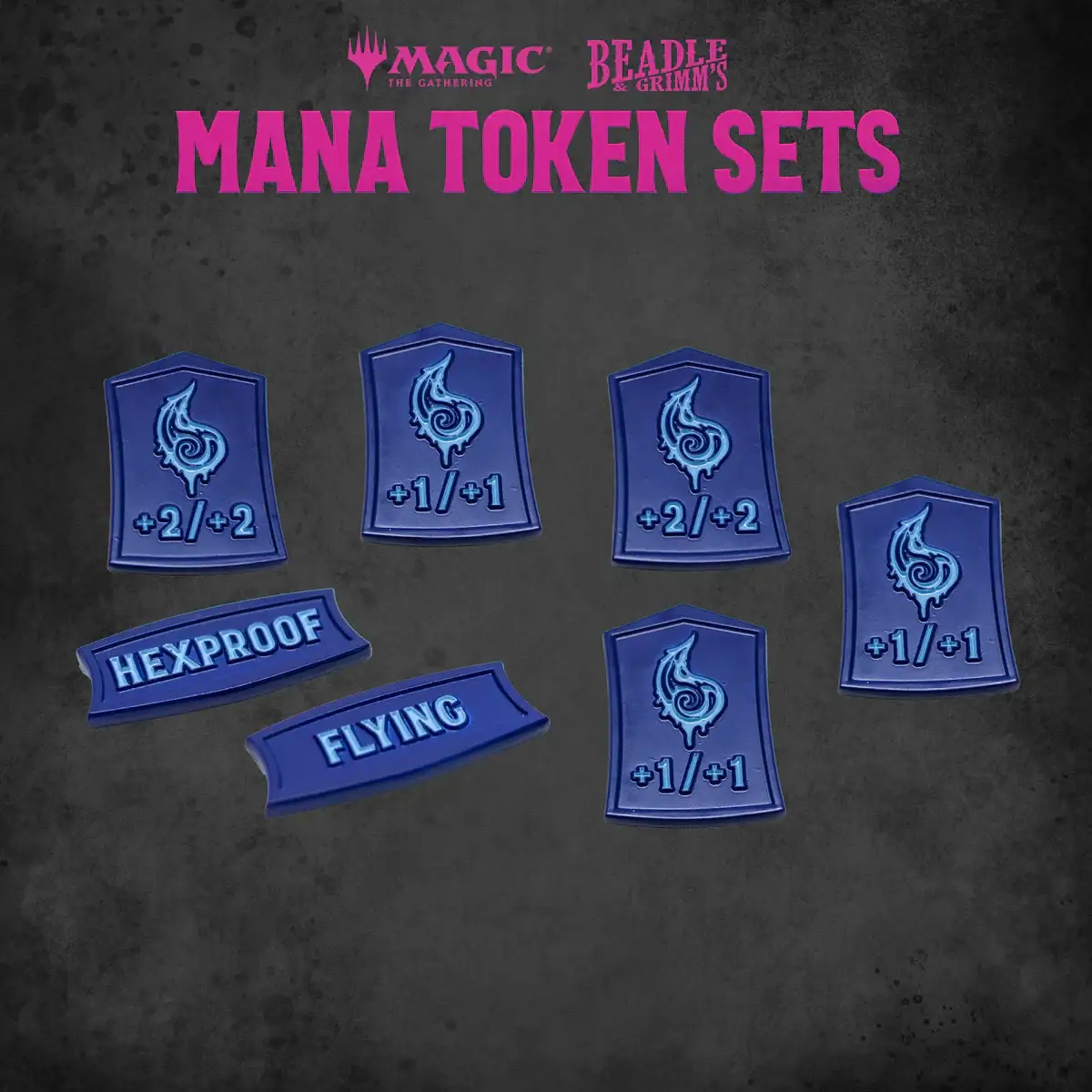 Token Set: Magic the Gathering - Mana - Blue - Image 3