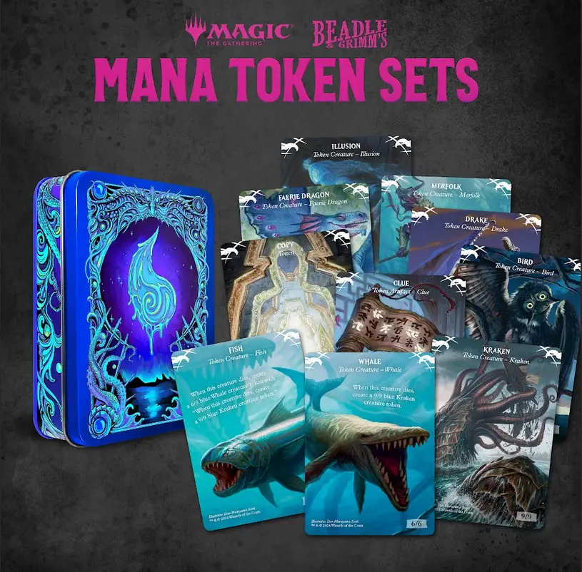 Token Set: Magic the Gathering - Mana - Blue - Image 5