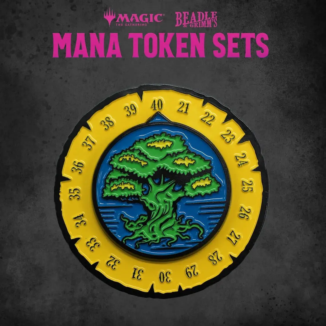 Token Set: Magic the Gathering - Mana - Green - Image 2