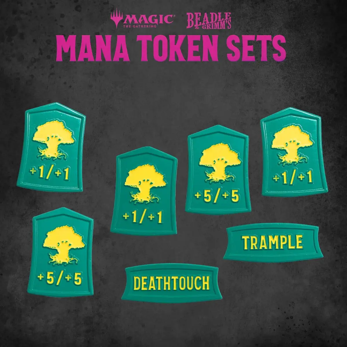 Token Set: Magic the Gathering - Mana - Green - Image 3