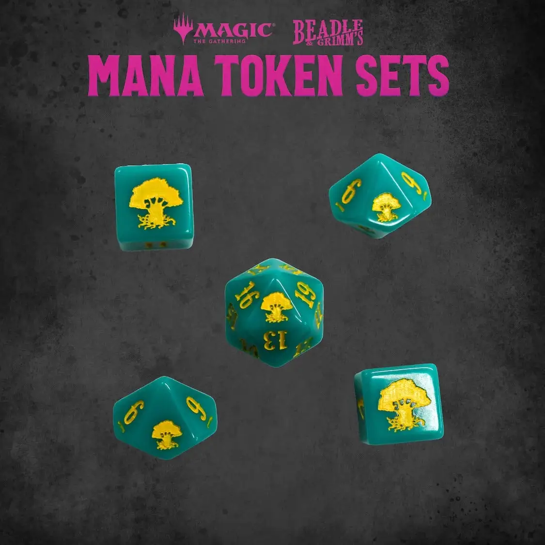 Token Set: Magic the Gathering - Mana - Green - Image 4