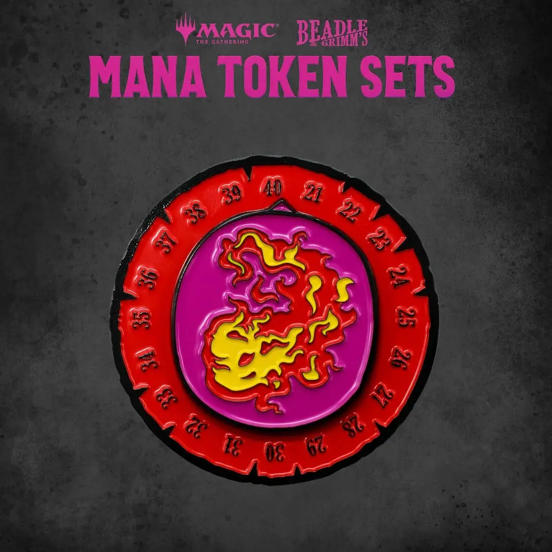 Token Set: Magic the Gathering - Mana - Red - Image 2