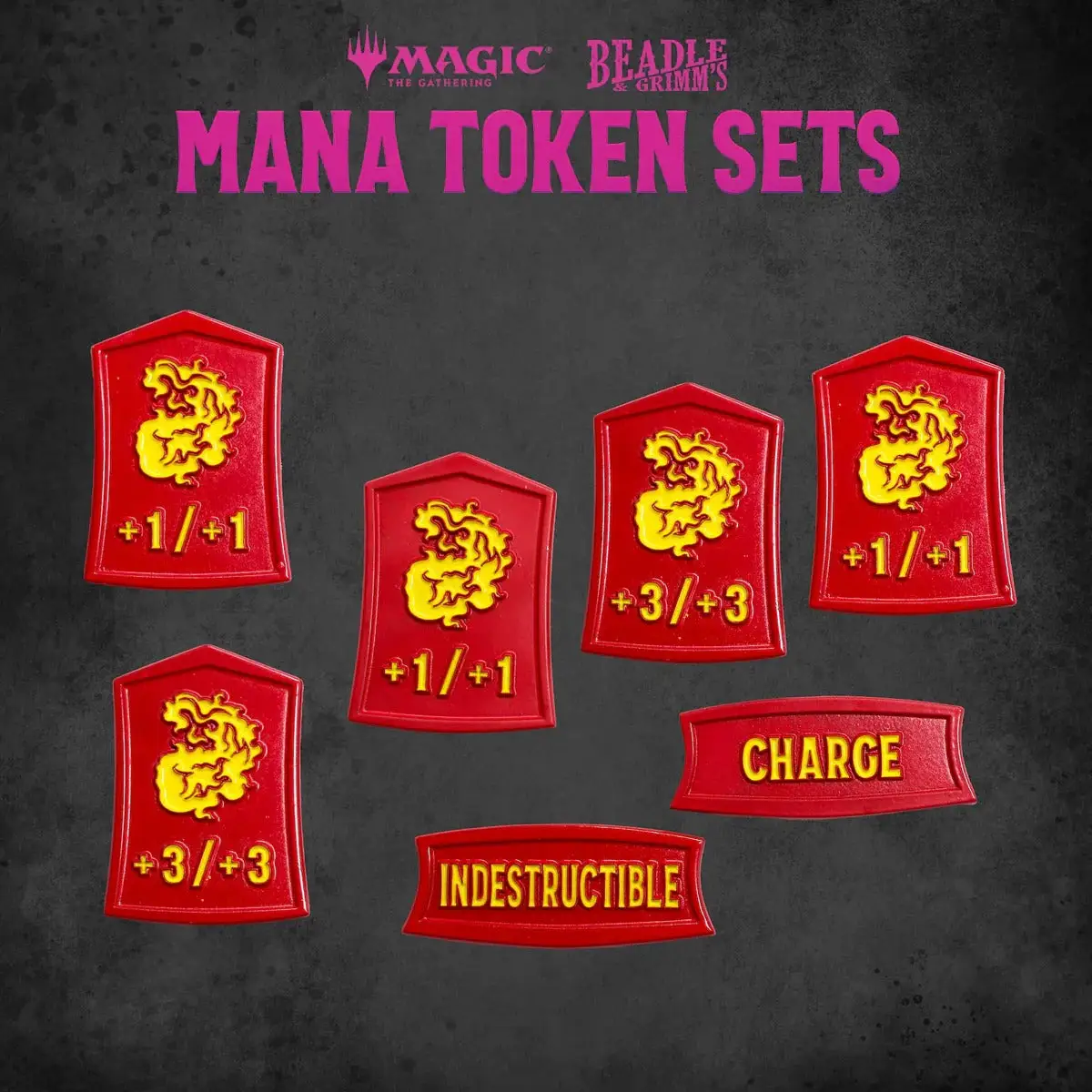 Token Set: Magic the Gathering - Mana - Red - Image 3