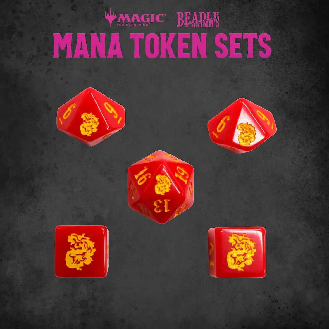 Token Set: Magic the Gathering - Mana - Red - Image 4