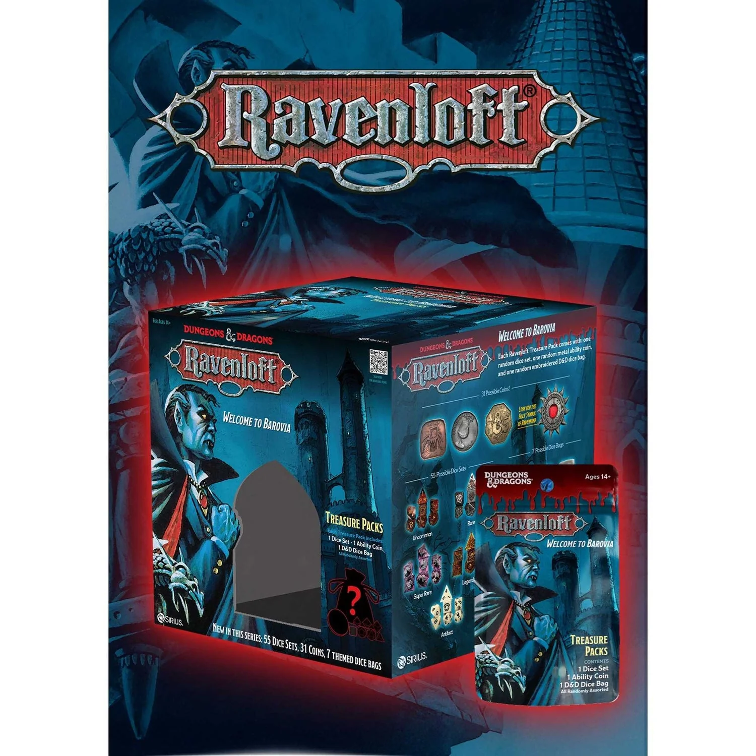 Blind Box: RPG Dice Set - Dungeons & Dragons - Castle Ravenloft