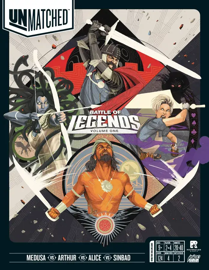 Unmatched: Battle of Legends - Vol. 1 - King Arthur - Alice Medusa - Sinbad (EN)