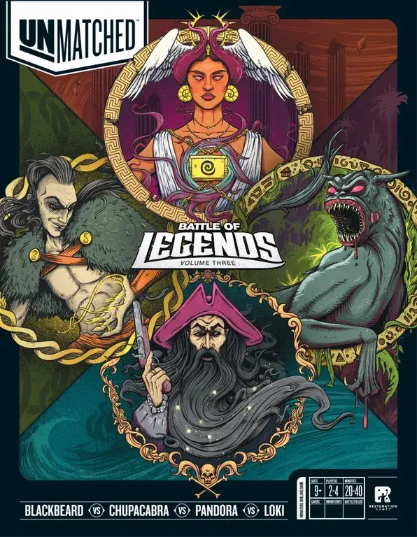 Unmatched: Battle of Legends - Vol. 3 - Blackbeard - Chupacabra - Pandora - Loki (EN)