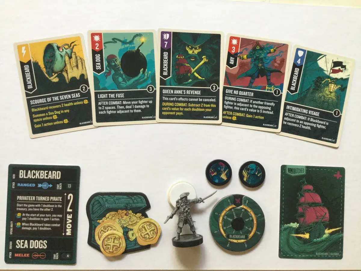 Unmatched: Battle of Legends - Vol. 3 - Blackbeard - Chupacabra - Pandora - Loki (EN) - Image 5