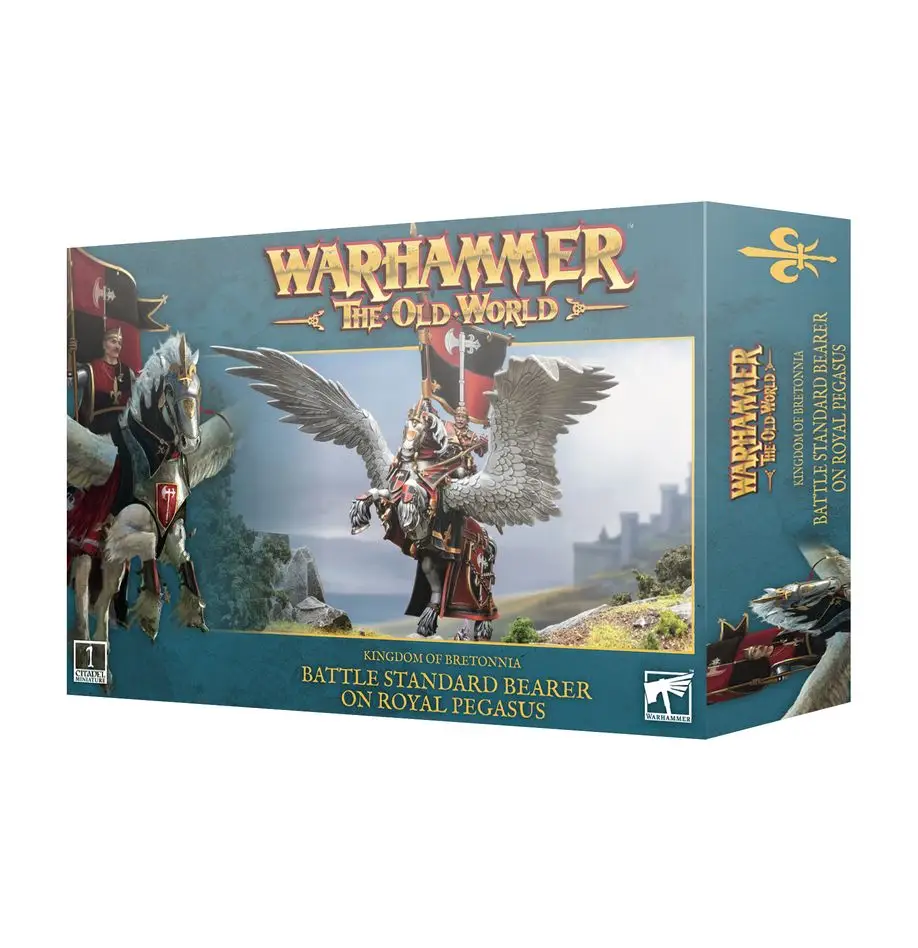 Warhammer Old World: Kingdom of Bretonnia - Battle Standard on Royal Pegasus