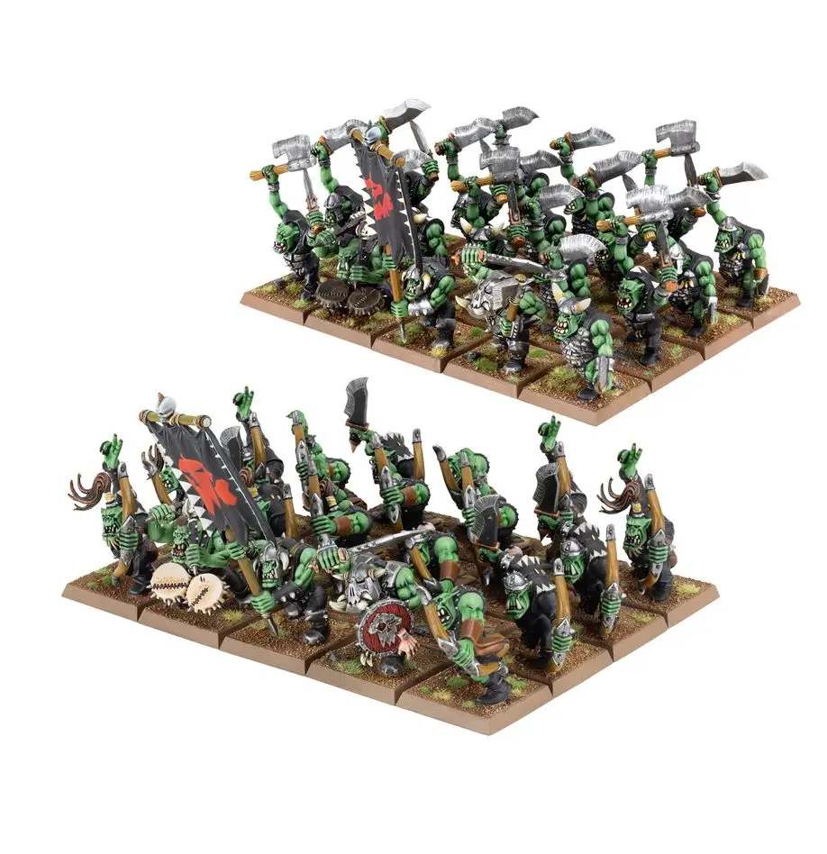 Warhammer Old World: Orc & Goblin Tribes - Orc Boyz & Arrer Boyz Mobs - Image 2