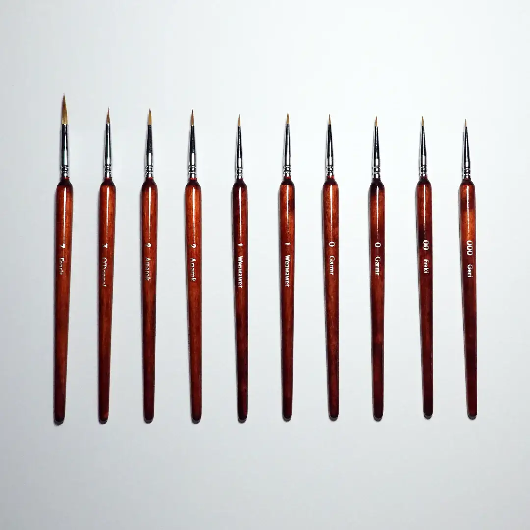 Wolf Bristle: Brush Set (10 Pieces) - Image 2